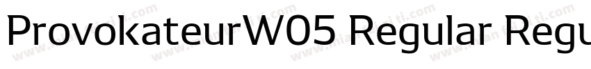 ProvokateurW05 Regular Regular字体转换